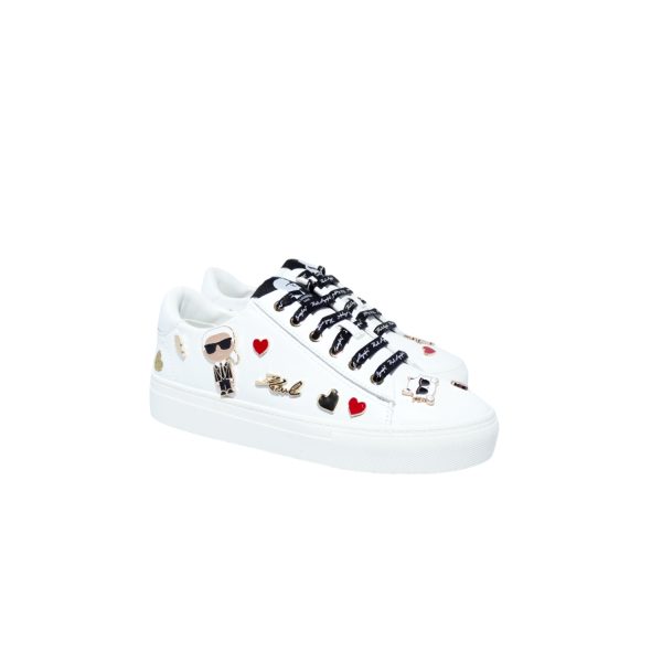 Cate Pins - Lace Up White