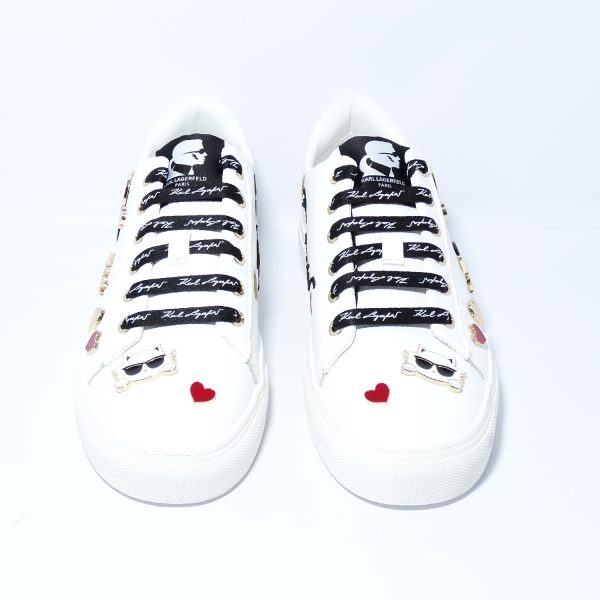 Cate Pins - Lace Up White