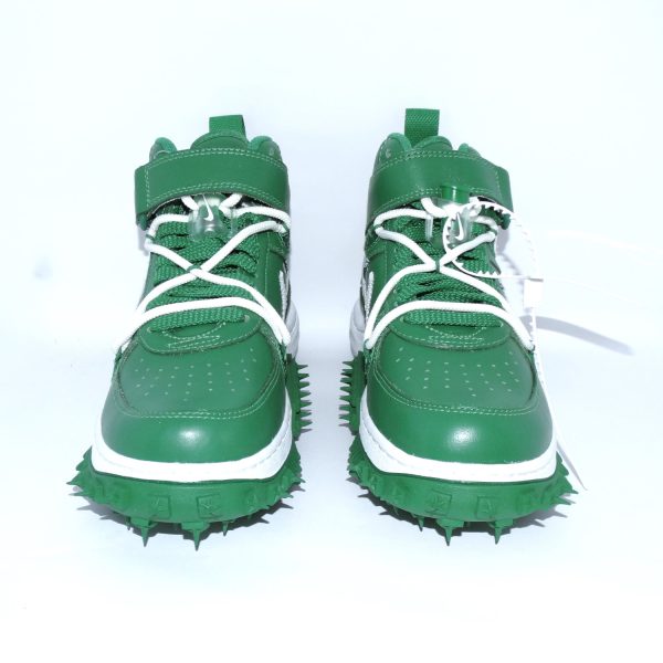 ZAPATILLAS URBANAS PREMIUM MEDIAS EN VERDE PINO Y BLANCO CLASICO