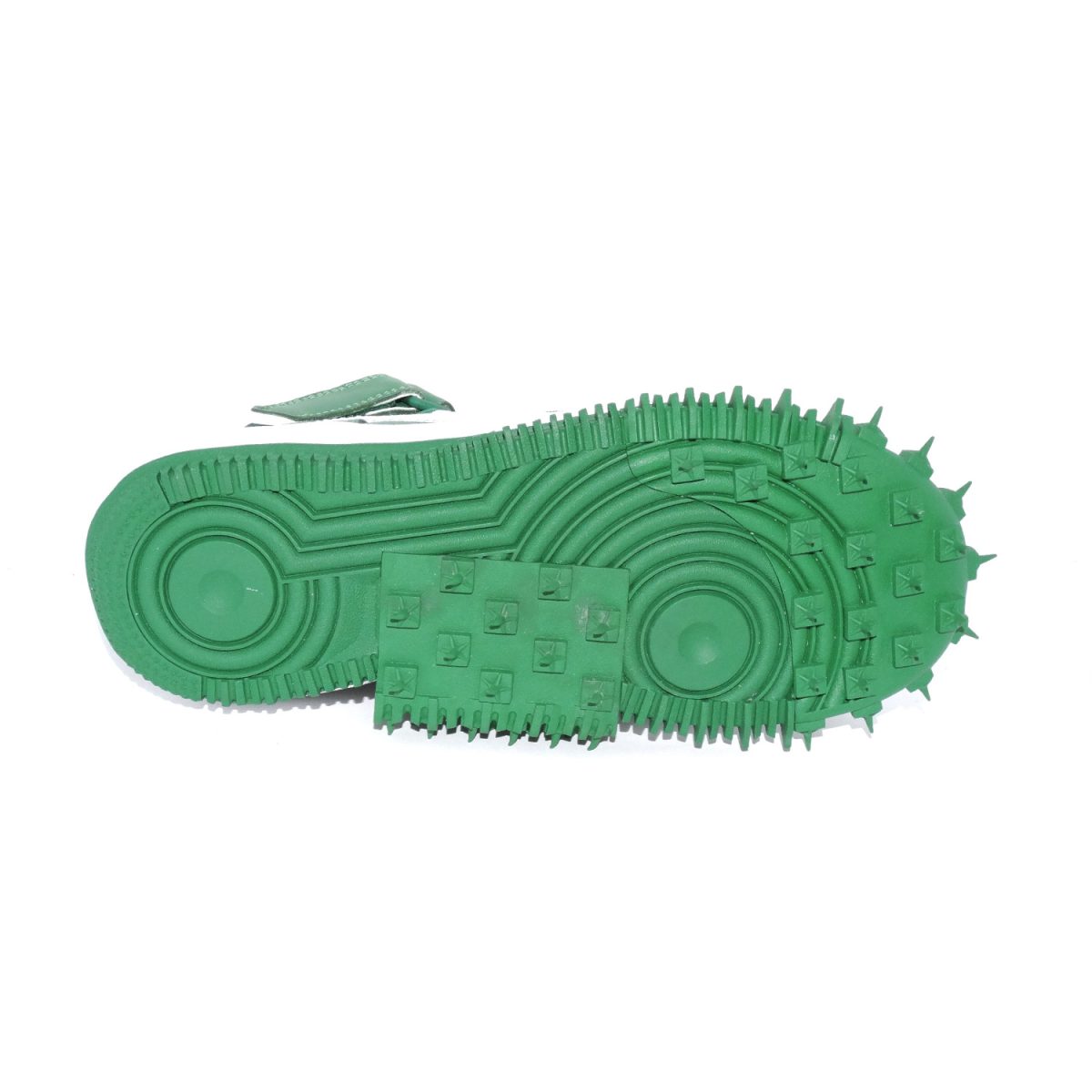 ZAPATILLAS URBANAS PREMIUM MEDIAS EN VERDE PINO Y BLANCO CLASICO - Imagen 3