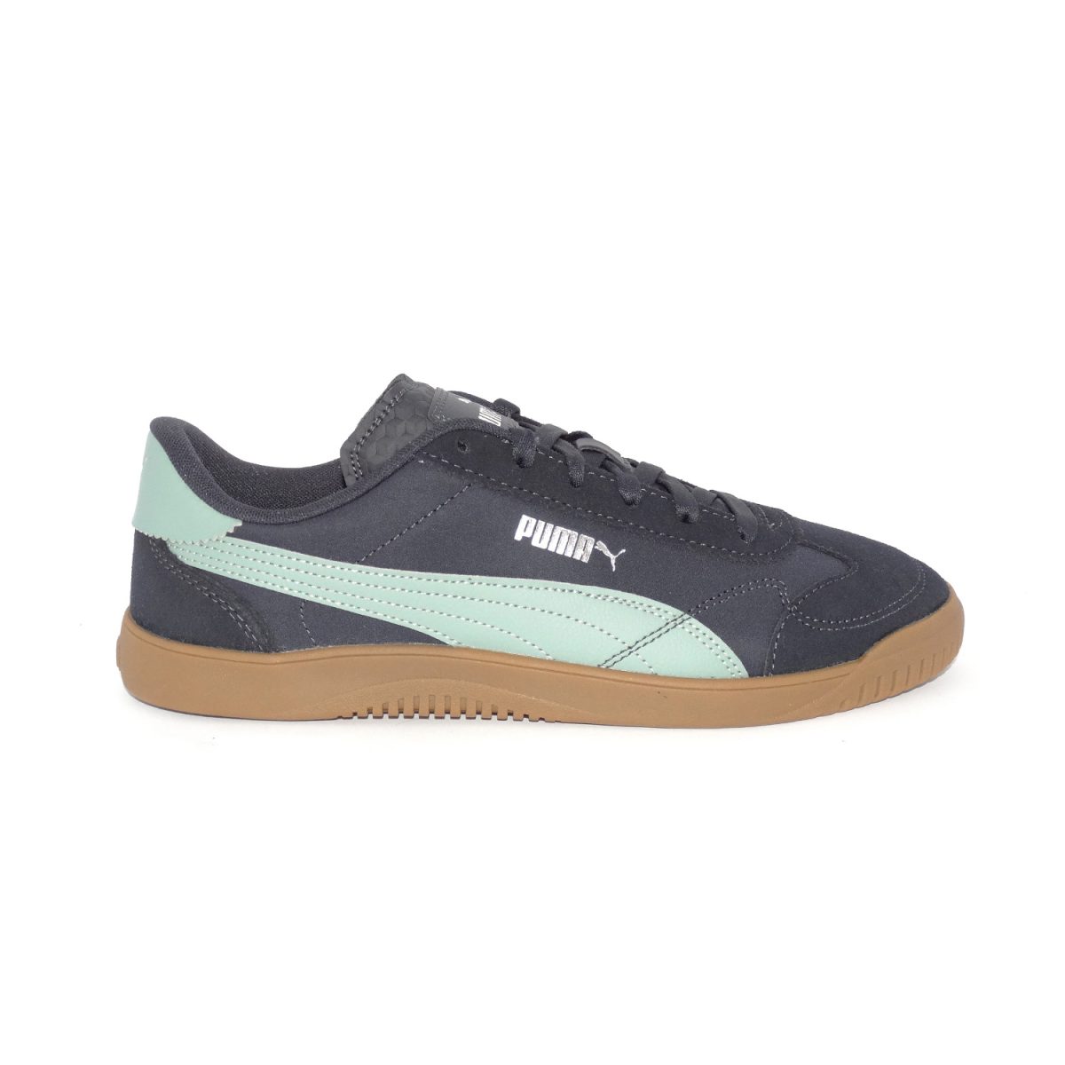 ZAPATILLAS DE ESTILO DEPORTIVAS EN AZUL MARINO, VERDE Y PLATA - Imagen 2