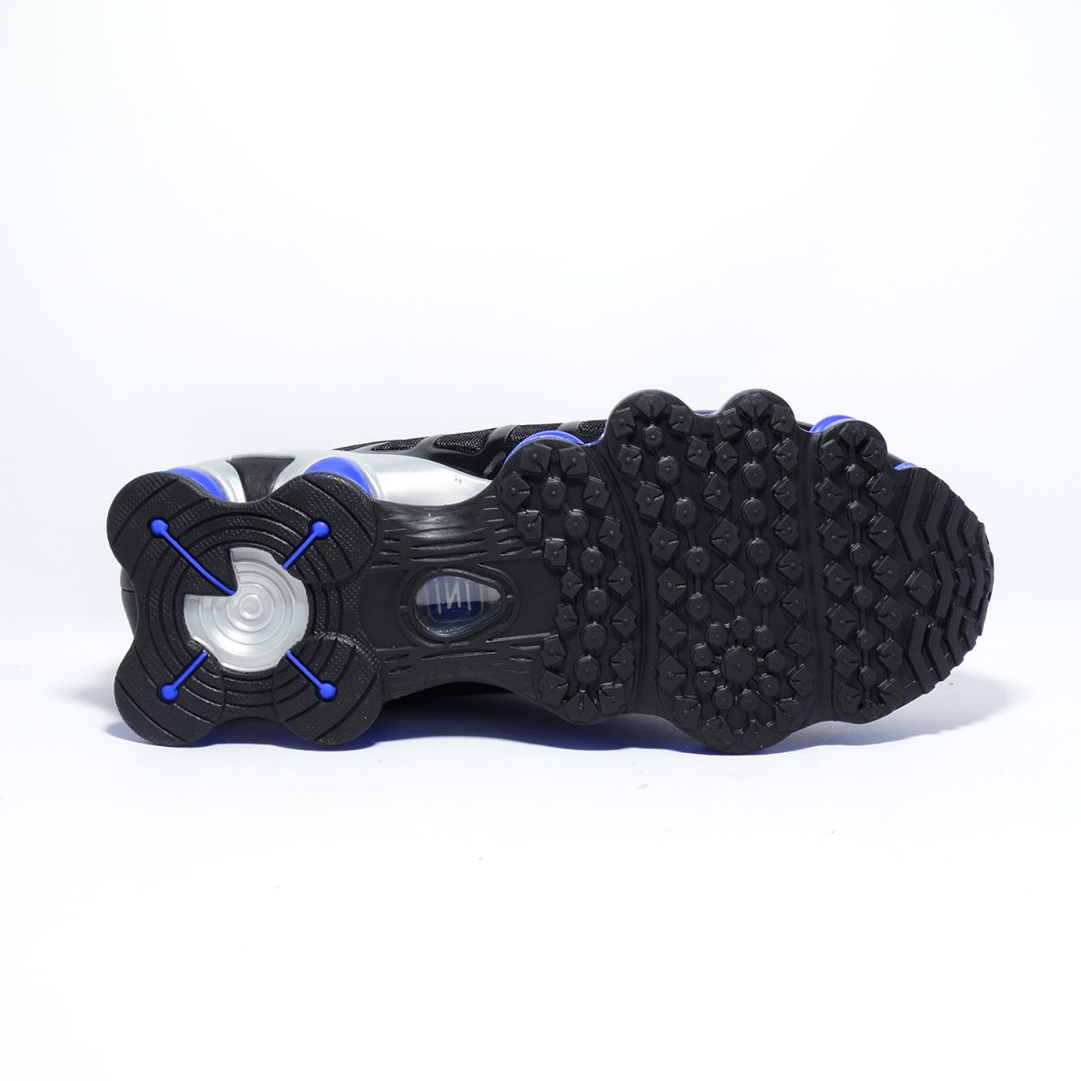 ZAPATILLAS PREMIUM DEPORTIVAS NEGRAS CON CONTRASTE PLATEADO Y AZUL - Imagen 3