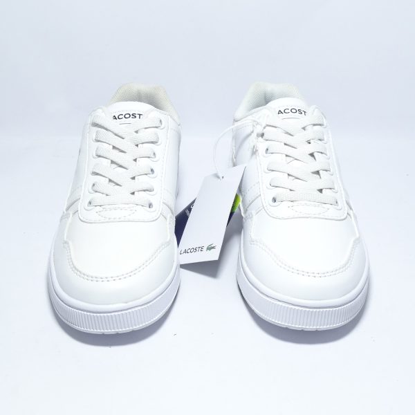 ZAPATILLAS URBANAS BLANCAS CON DETALLES VERDE OSCURO