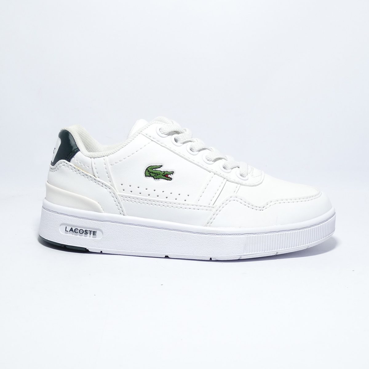 ZAPATILLAS URBANAS BLANCAS CON DETALLES VERDE OSCURO - Imagen 2