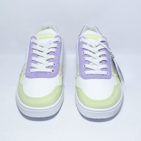 ZAPATILLAS CLASICAS DE ESTILO URABANO BLANCAS CON DETALLES ROSA