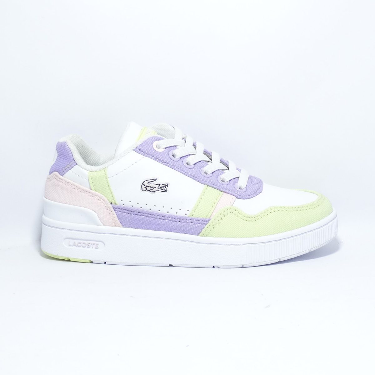 ZAPATILLAS CLASICAS DE ESTILO URABANO BLANCAS CON DETALLES ROSA - Imagen 2