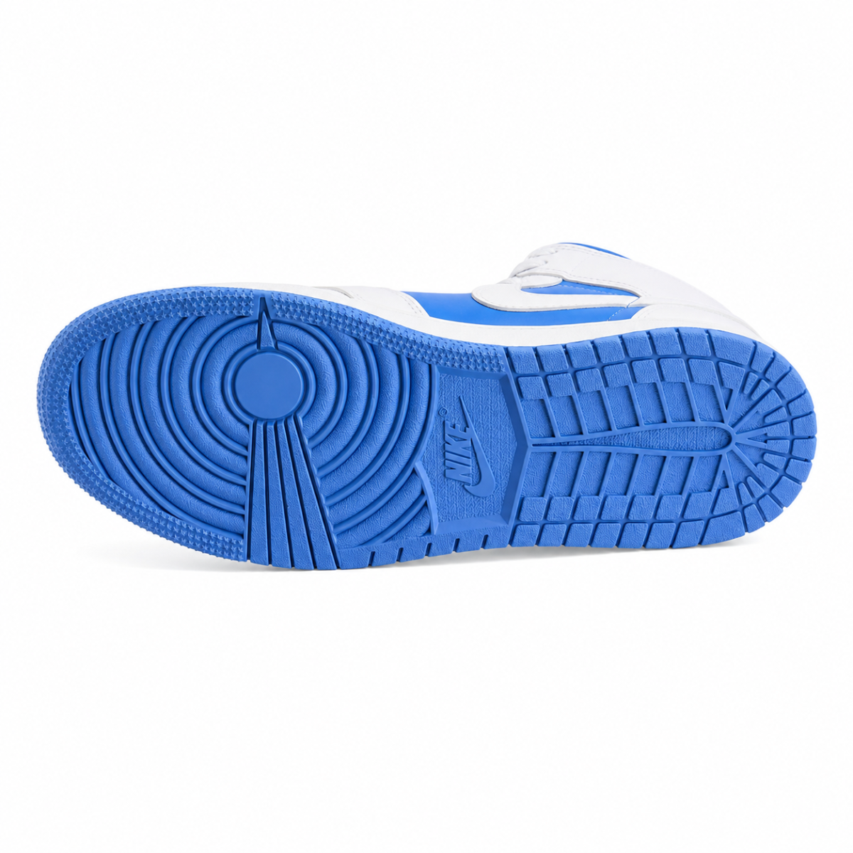 Zapatillas Premium Urbana De Caña Media En Blanco Con Azul Hielo - Imagen 6