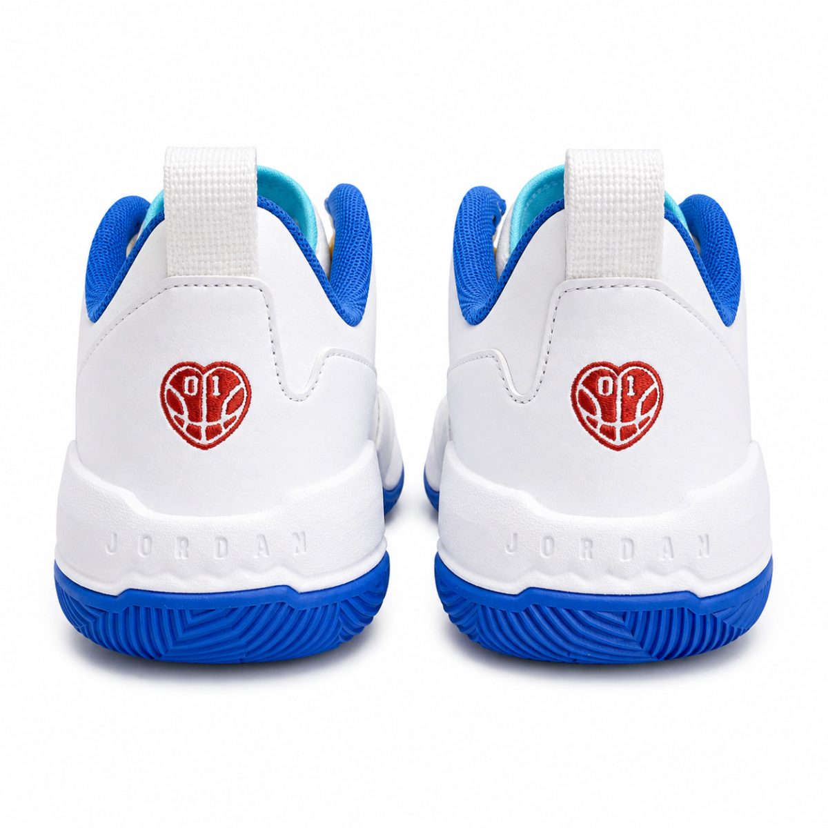 Zapatillas Premium De Baloncesto De Perfil Bajo En Blanco, Rojo Y Tonos Dorados - Imagen 4