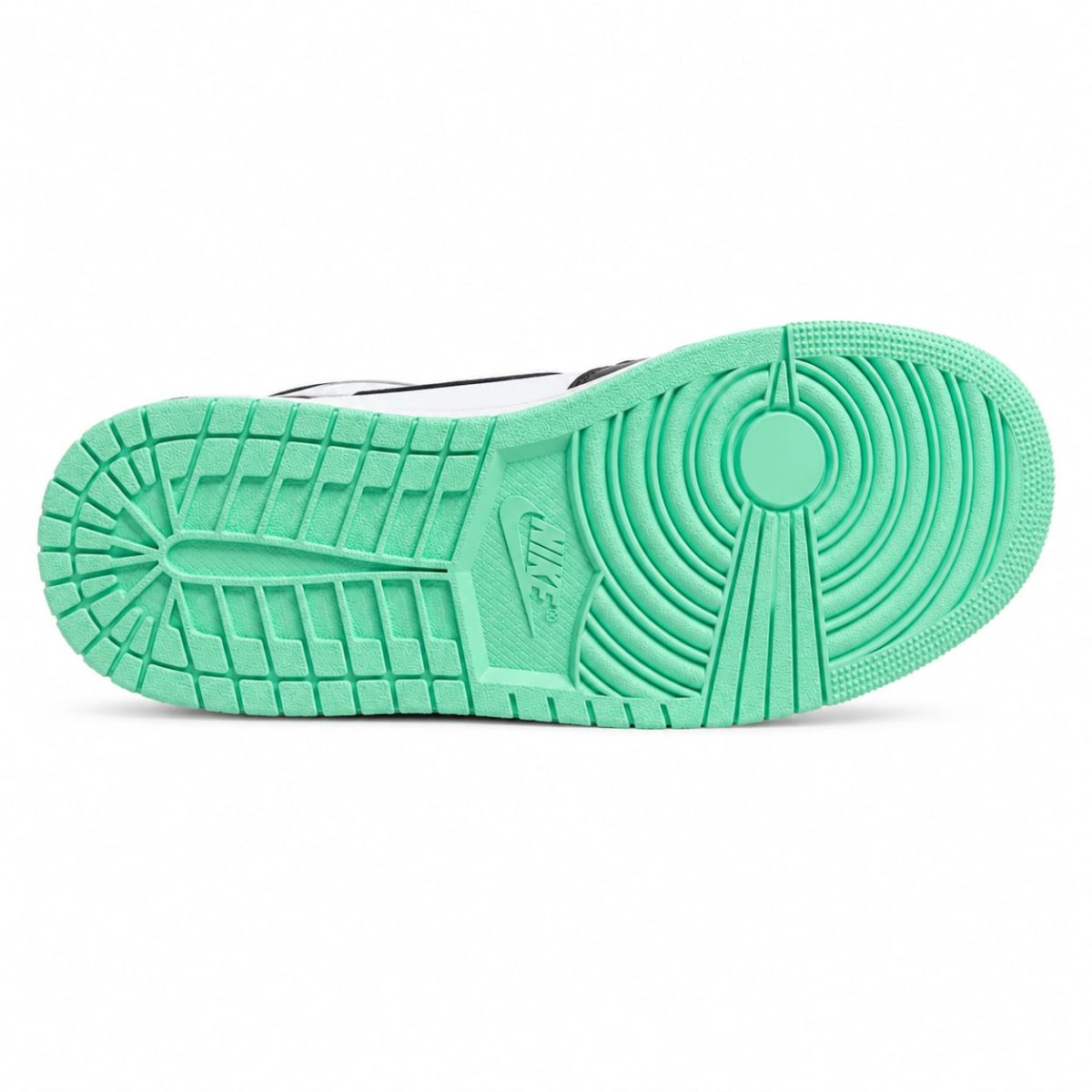 Zapatilla Premium De Inspiración Retro Blanco Con Negro Y Detalles Verde - Imagen 6
