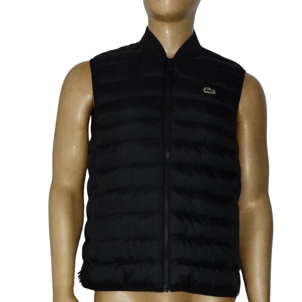 Chaqueta Negra Sin Mangas Acolchada