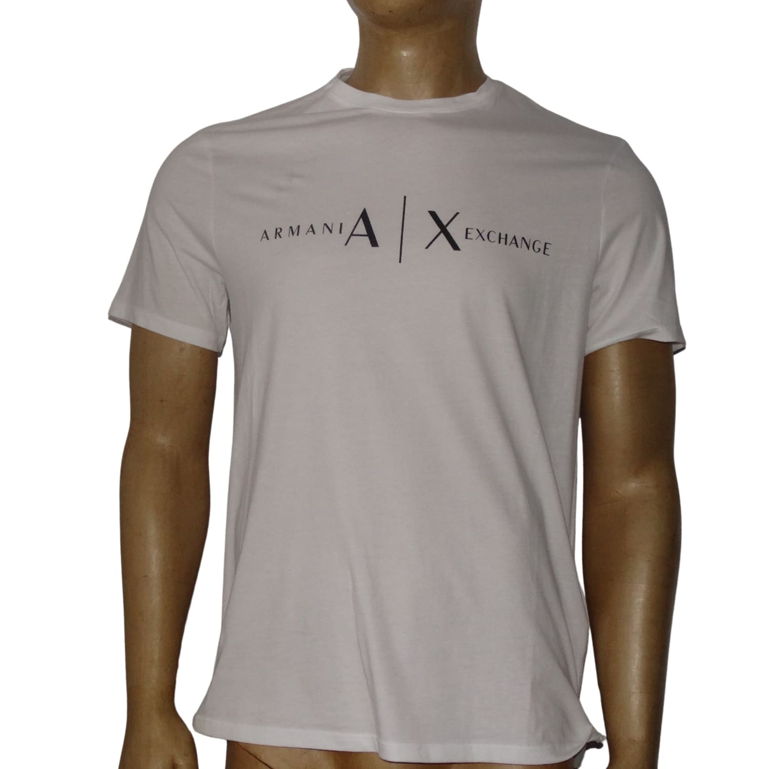 1 Polera Cuello Redondo Blanca Logo Negro - Imagen 1