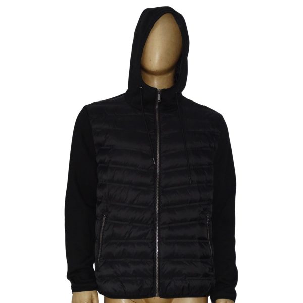 Chaqueta Acolchada en Parte Frontal Mangas de Algodon Diseño Engomado