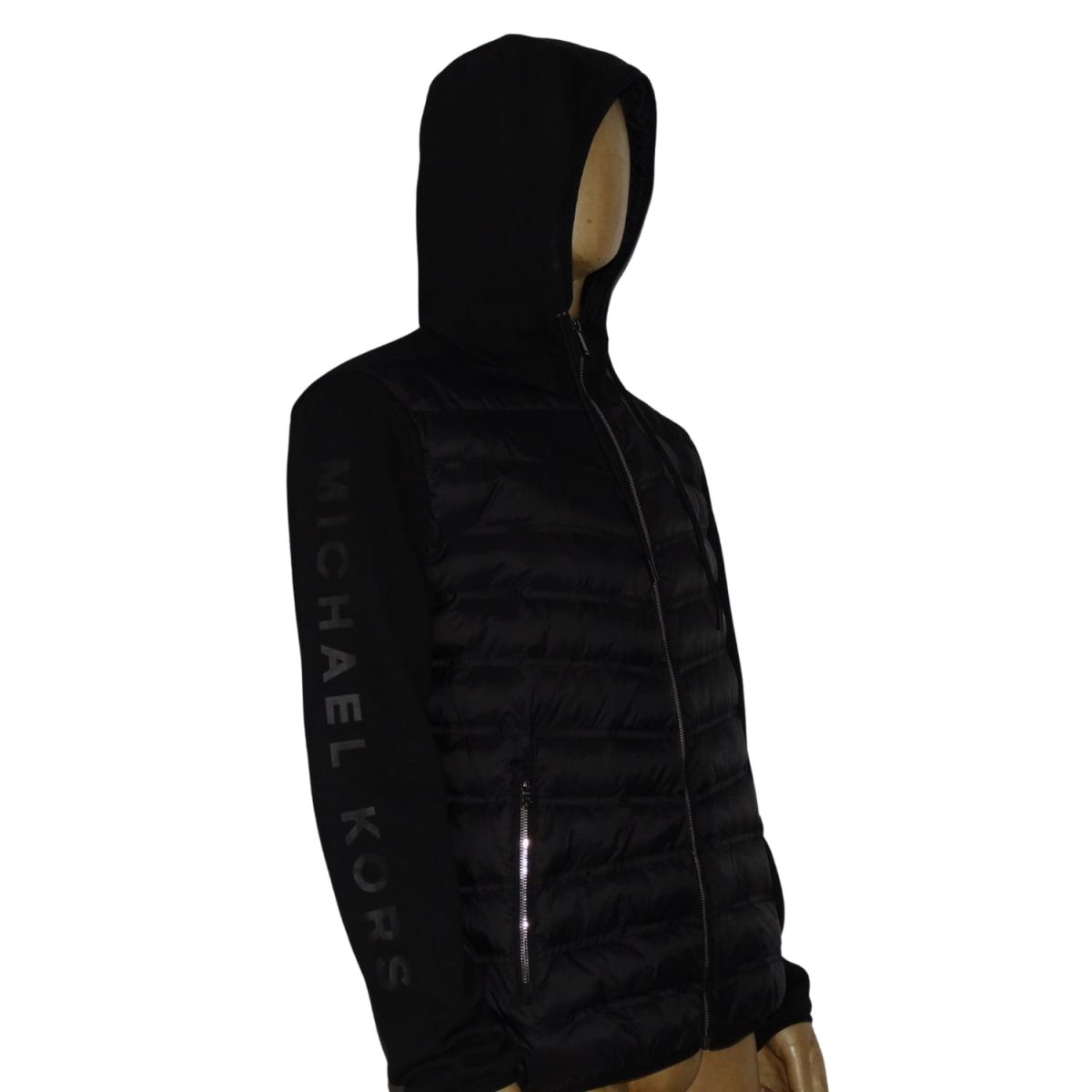 Chaqueta Acolchada en Parte Frontal Mangas de Algodon Diseño Engomado - Imagen 3