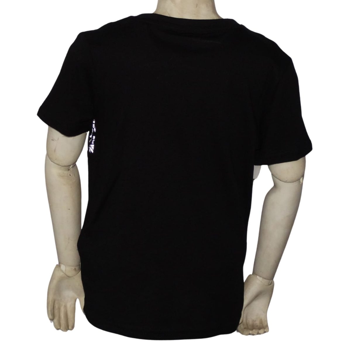 Polera Cuello Redondo Negra Logo Reflectante - Imagen 3