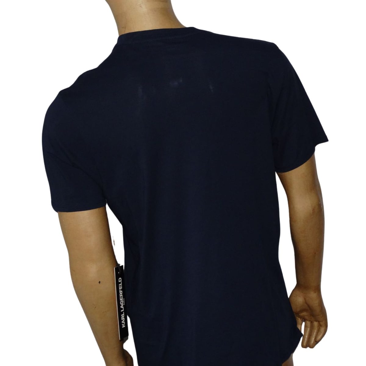Polera Cuello Redondo Azul Marino Logo Engomado - Imagen 3