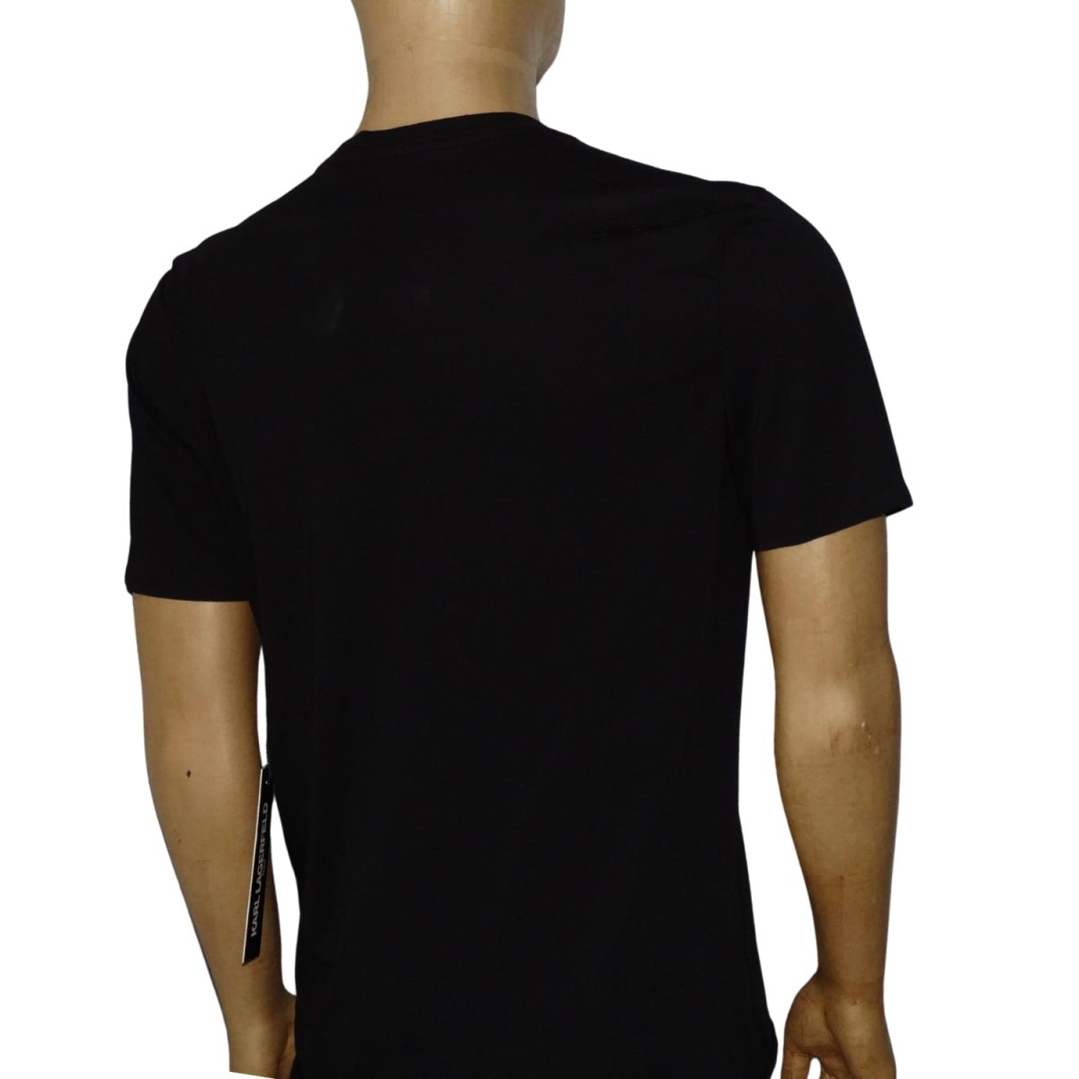 Polera Cuello Redondo Negra Logo Amarillo-Azul - Imagen 3
