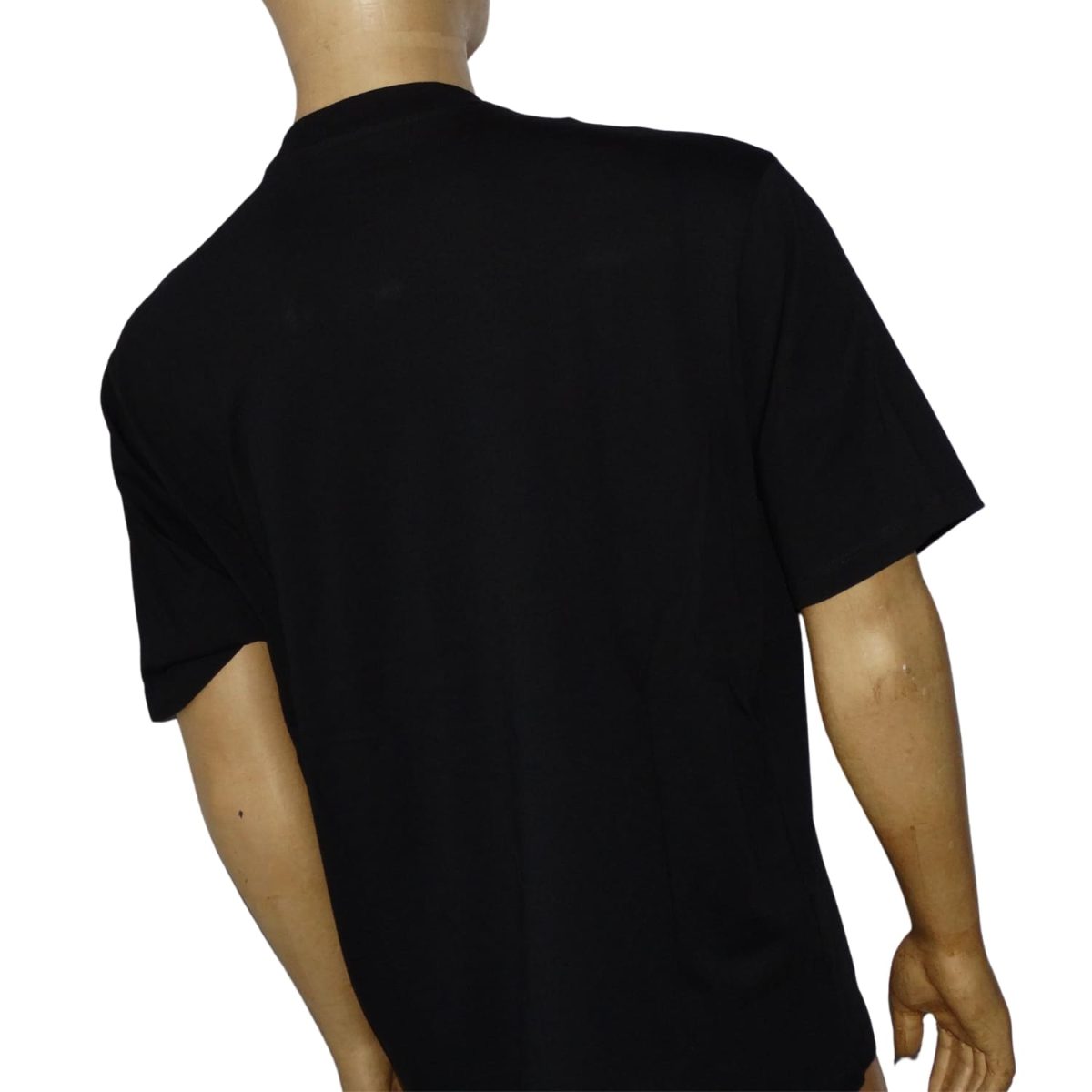 Polera Cuello Redondo Negra Multilogo-Detalles en Gamuza - Imagen 3