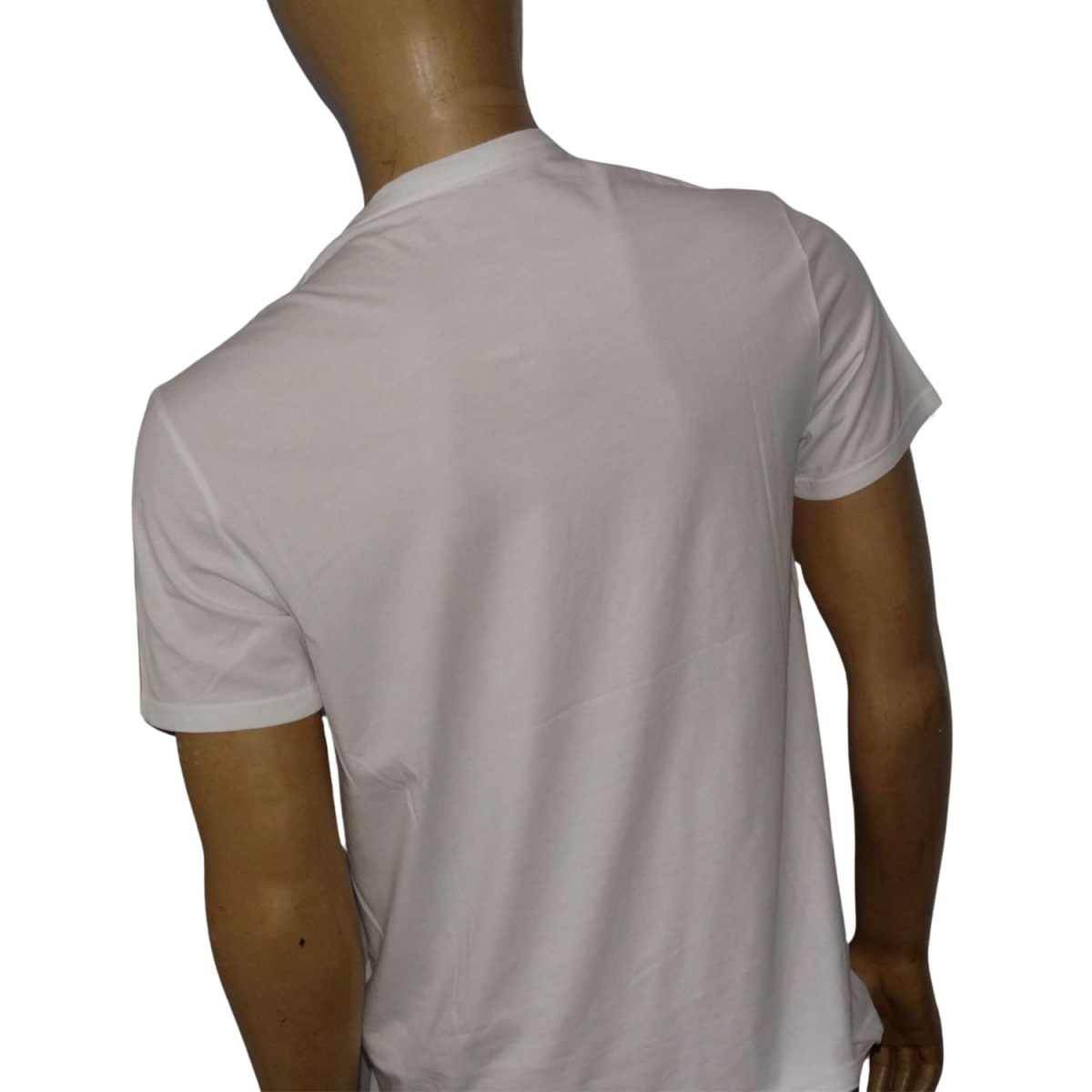 Polera Cuello Redondo Blanca Logo Negro - Imagen 3