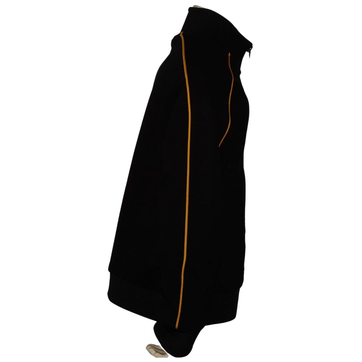 Poleron Con Cierre Negro Diseño Amarillo Engomado - Imagen 4