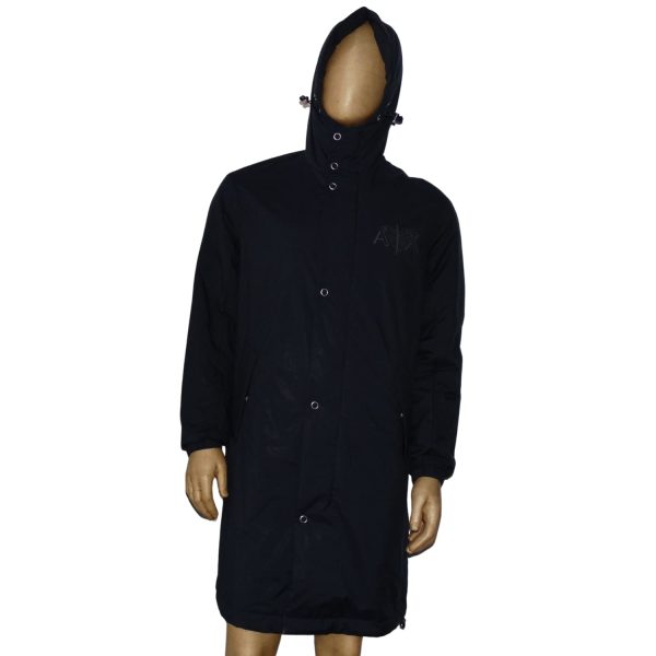 Parka Impermeable Azul Marino Diseño Aguila