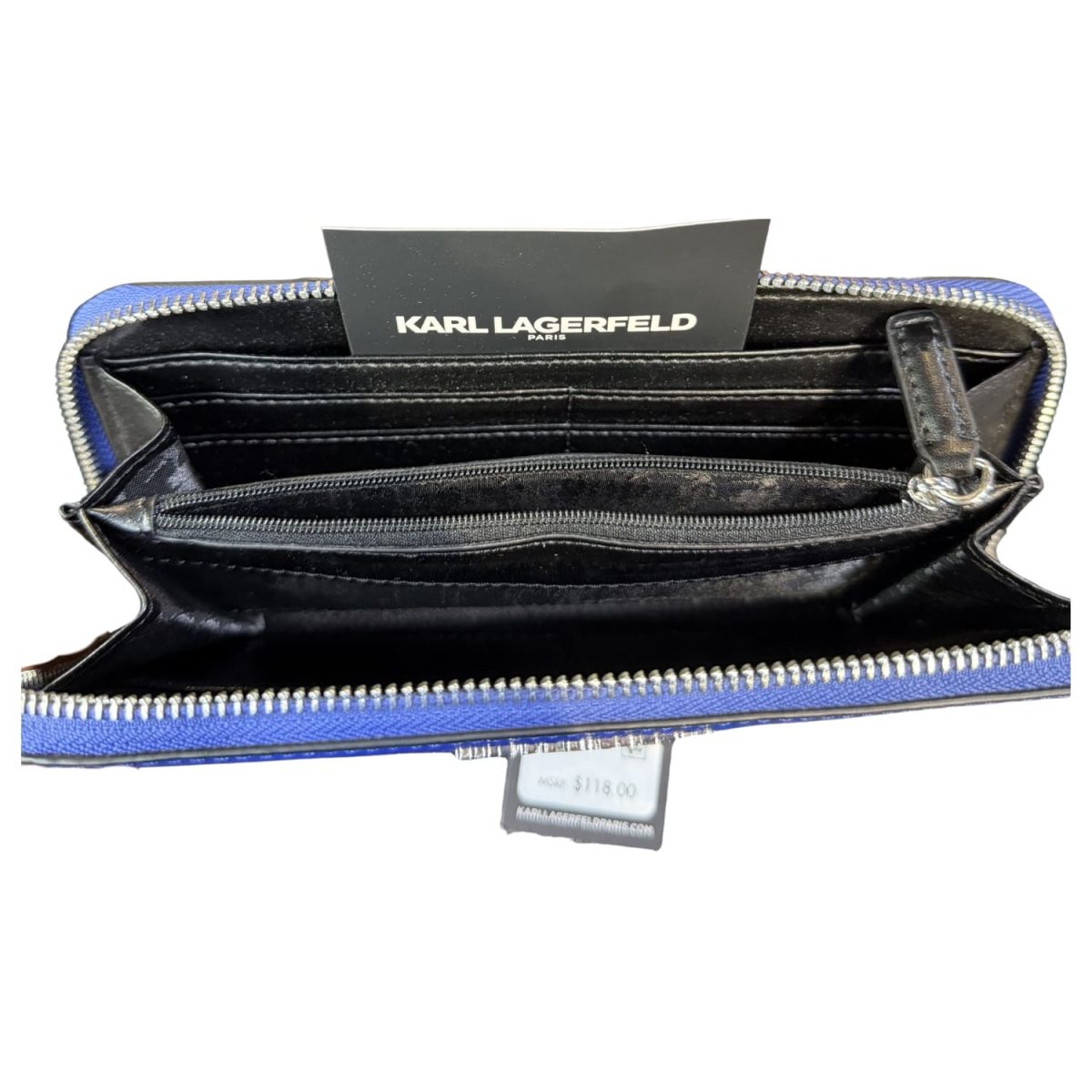 Billetera Azul con Plateado - Imagen 3