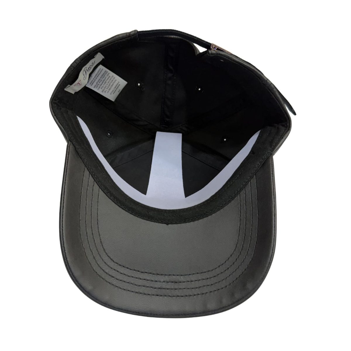 Jockey Negro Cuerina con Chapita Rose Gold - Imagen 4