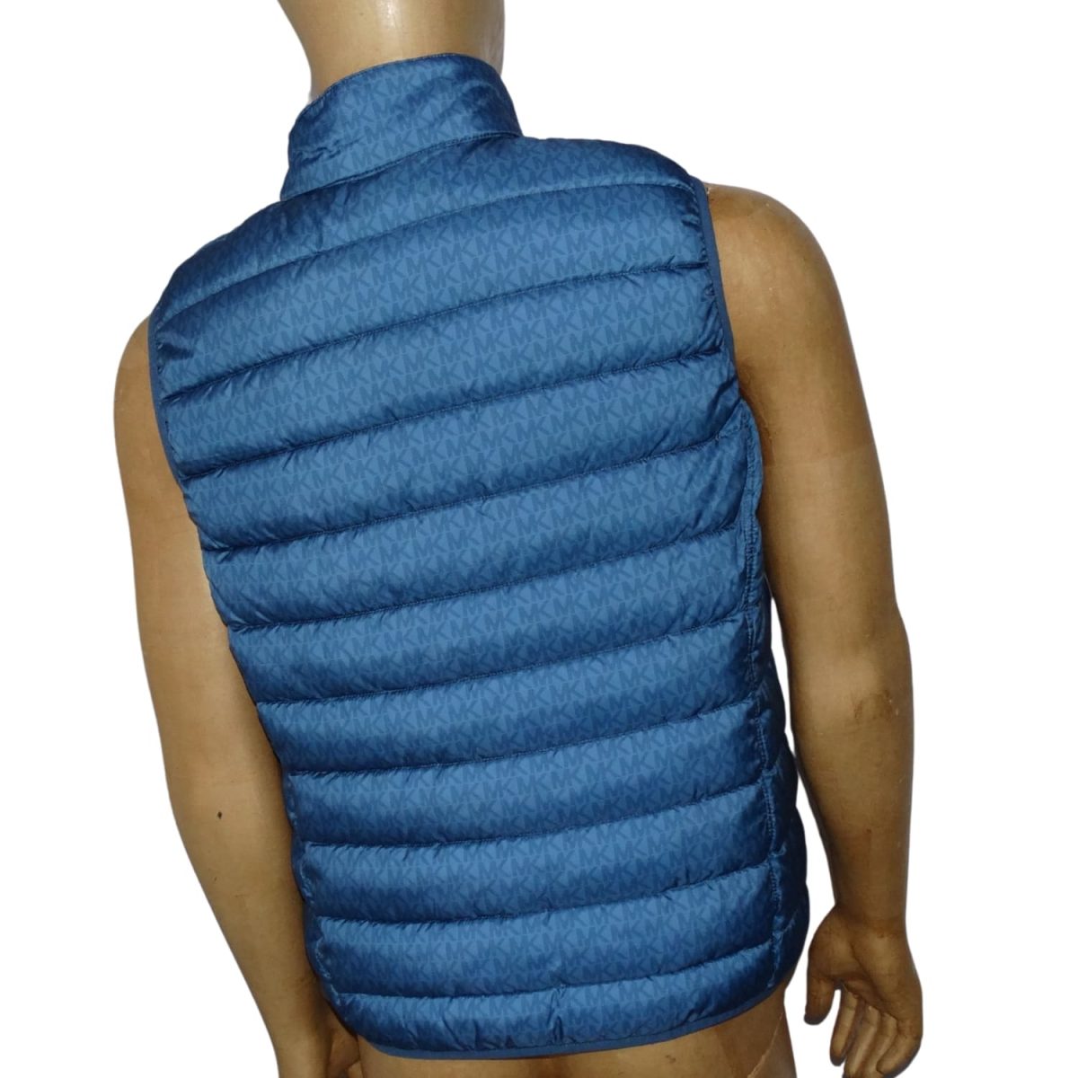 Chaqueta Multilogo Azul Acolchada Sin Mangas - Imagen 3