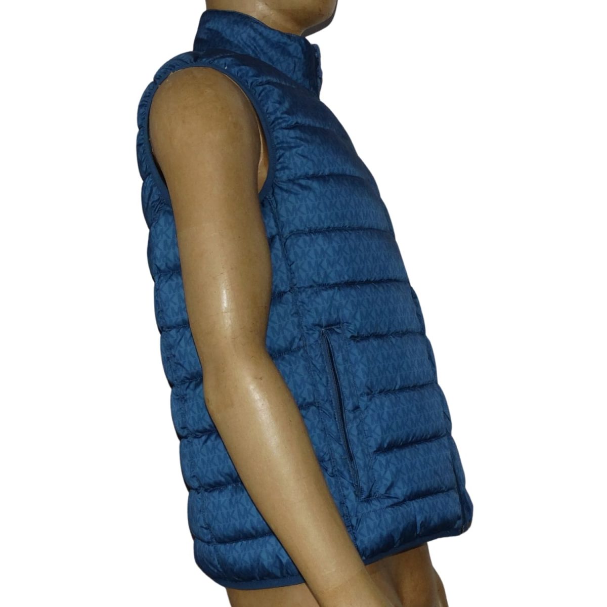 Chaqueta Multilogo Azul Acolchada Sin Mangas - Imagen 2