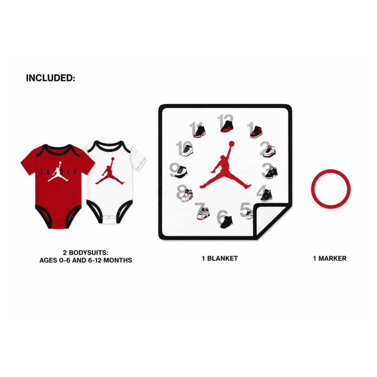 Set 3 Piezas Blanco y Rojo - Imagen 2