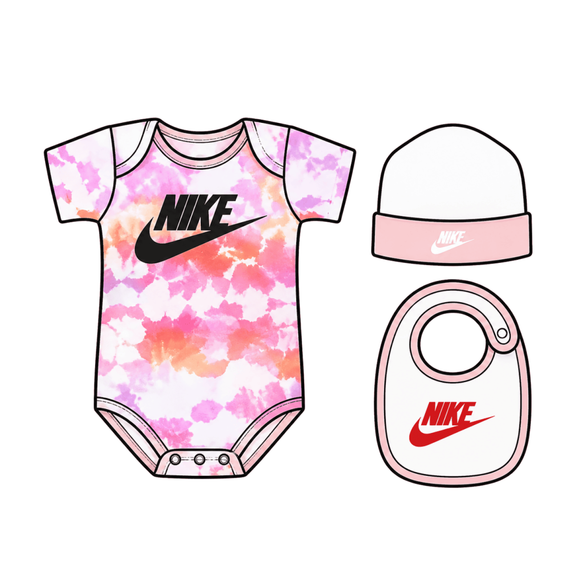 Set 3 Piezas Rosa y Tie Dye - Imagen 2