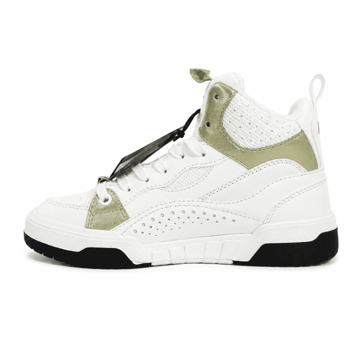 Zapatilla Blanca Con Dorado De Media Caña - Imagen 5