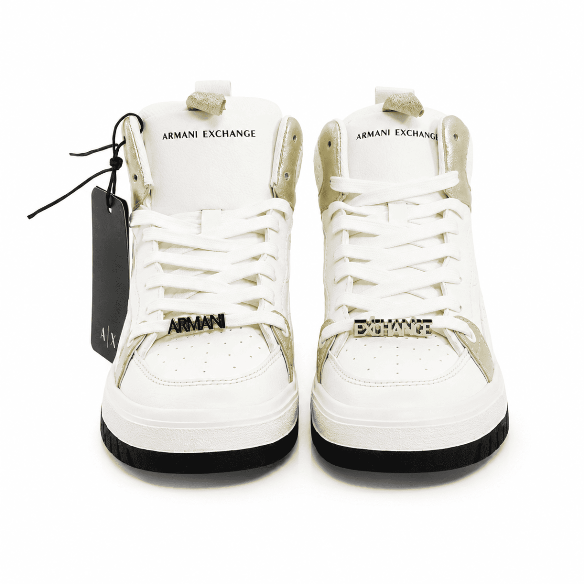 Zapatilla Blanca Con Dorado De Media Caña - Imagen 2