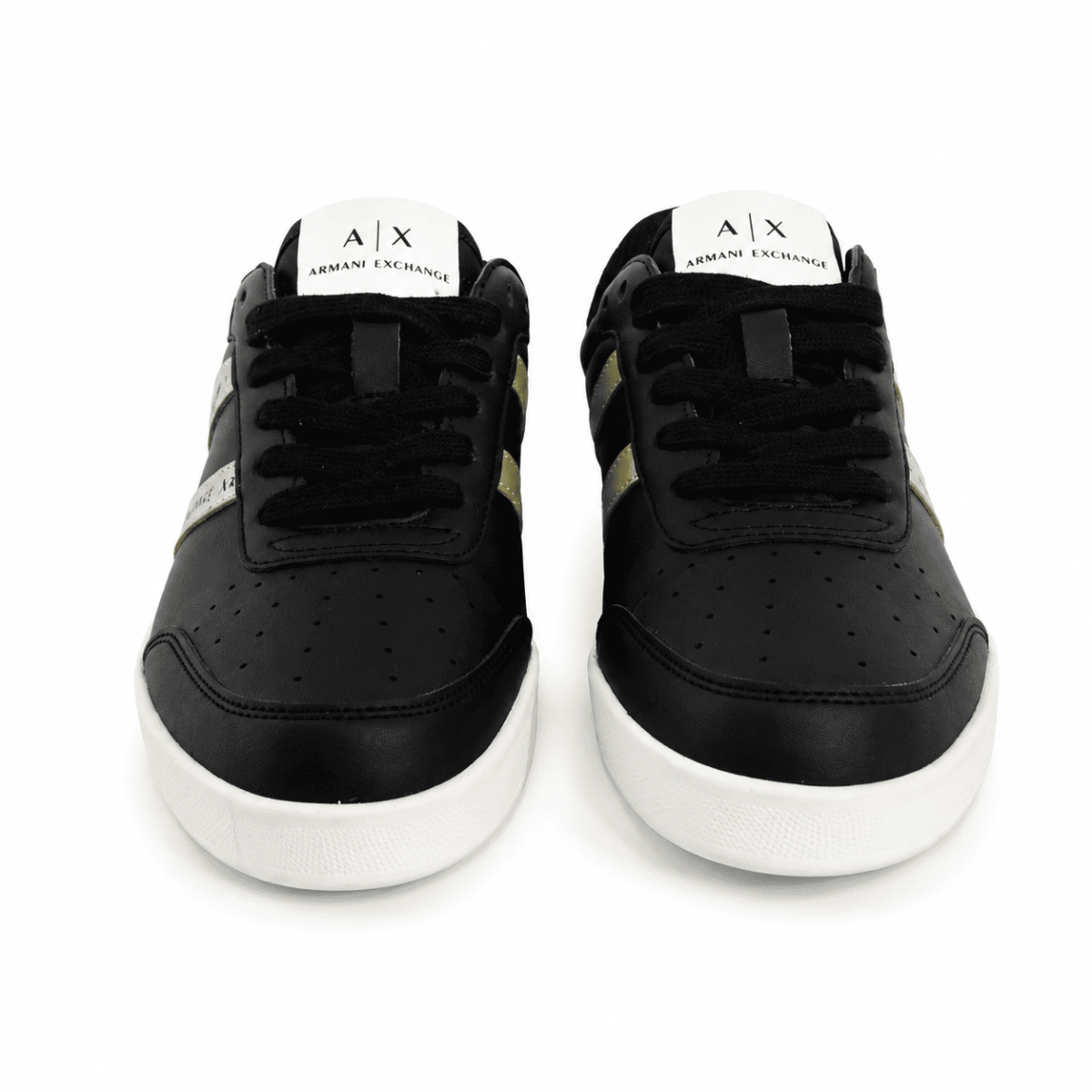 Zapatilla Clásica Negra Con Detalles Dorados - Imagen 2