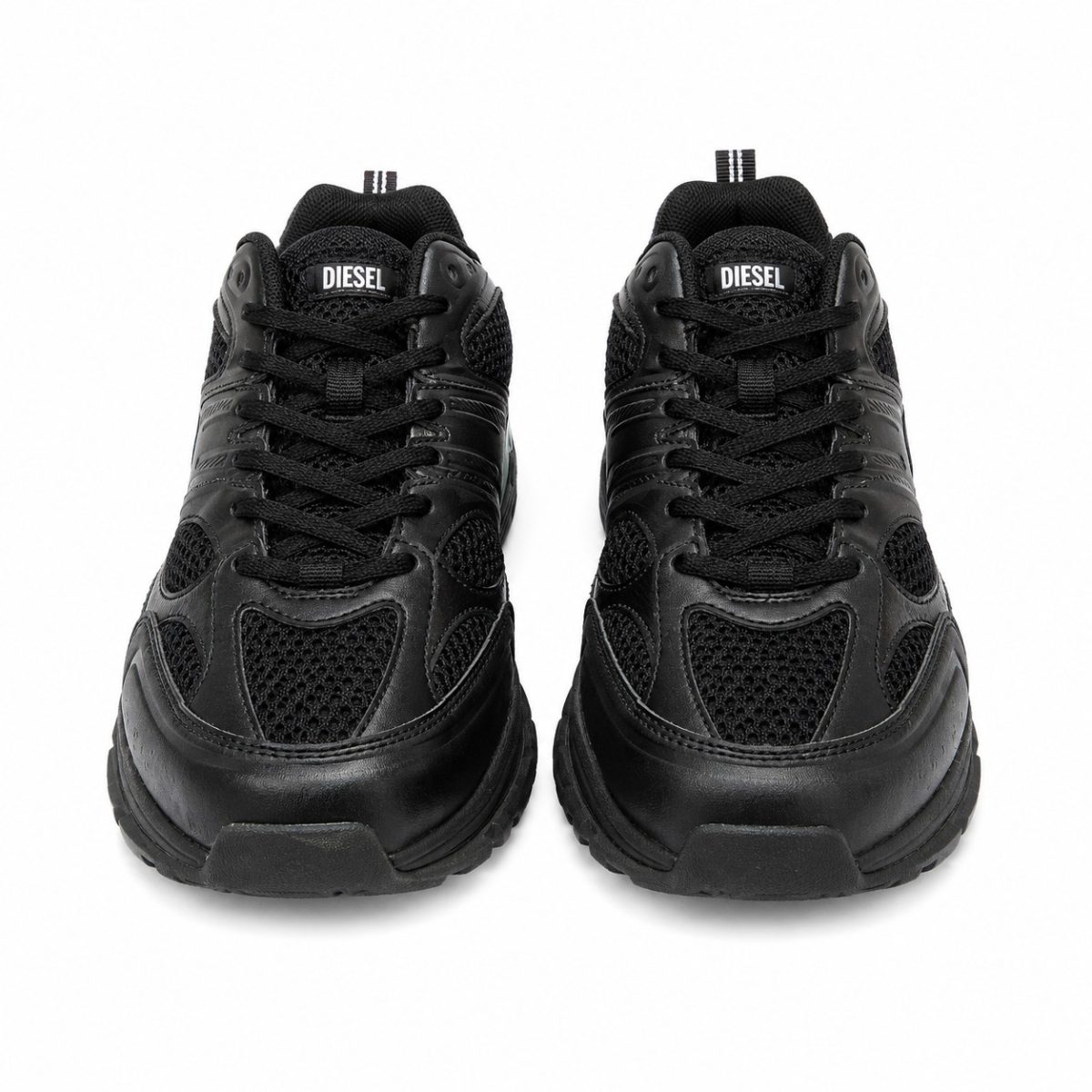 Zapatilla Deportiva Negra Con Detalle Gris Metálico - Imagen 2