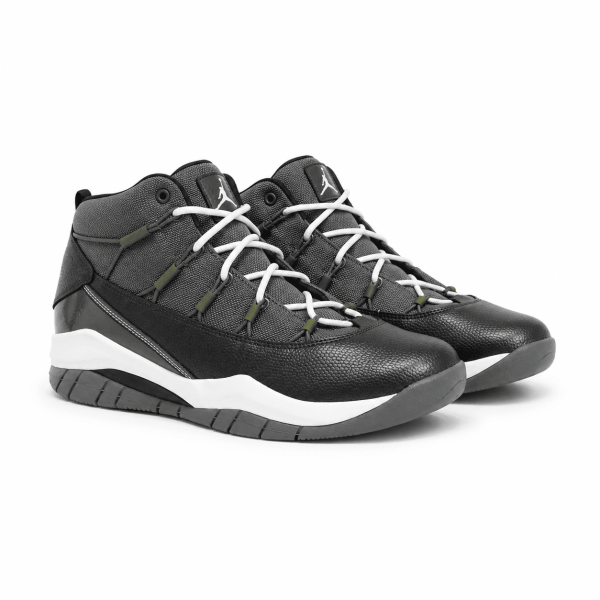 Zapatilla Prime Fligth Gris - Negro De Media Caña