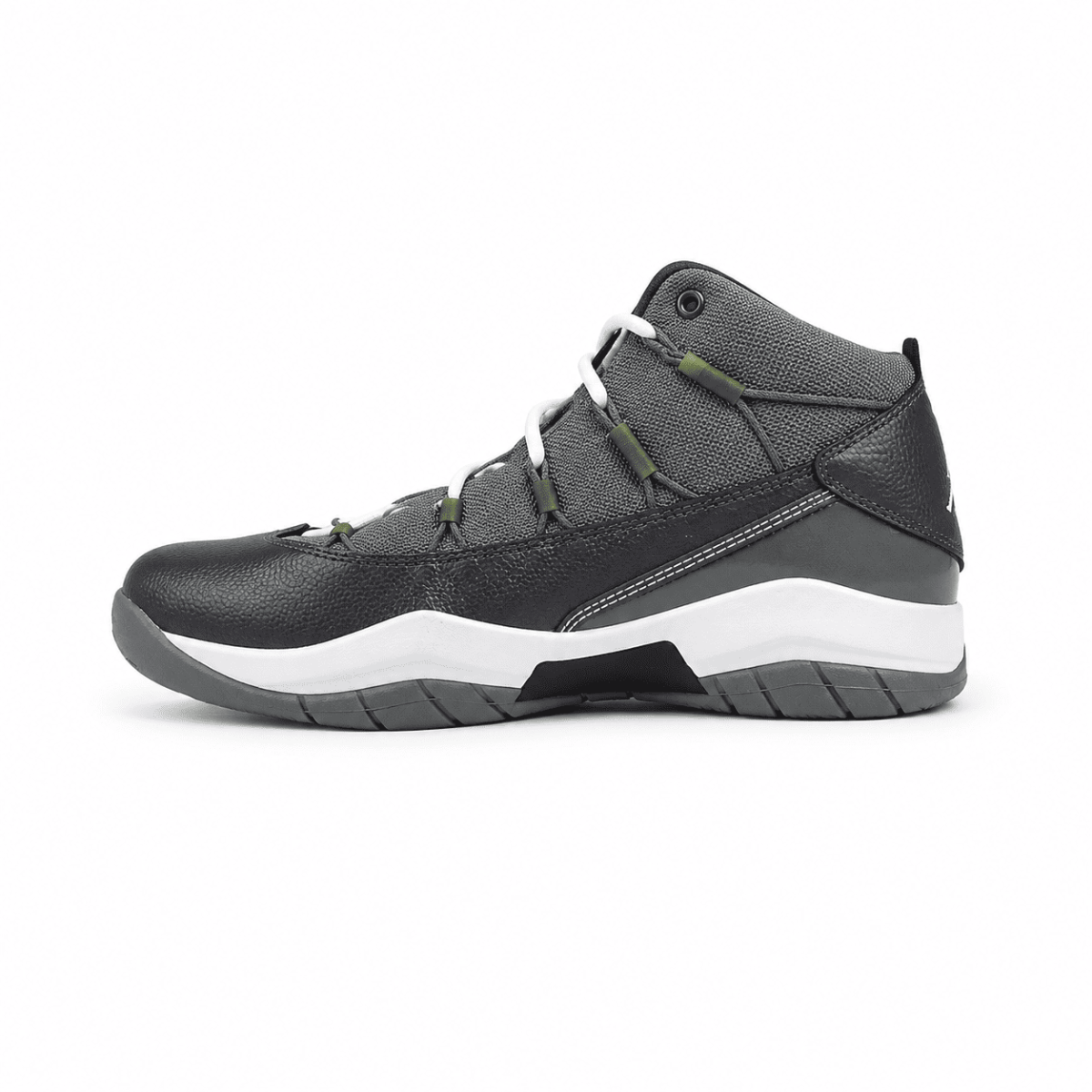 Zapatilla Prime Fligth Gris - Negro De Media Caña - Imagen 5