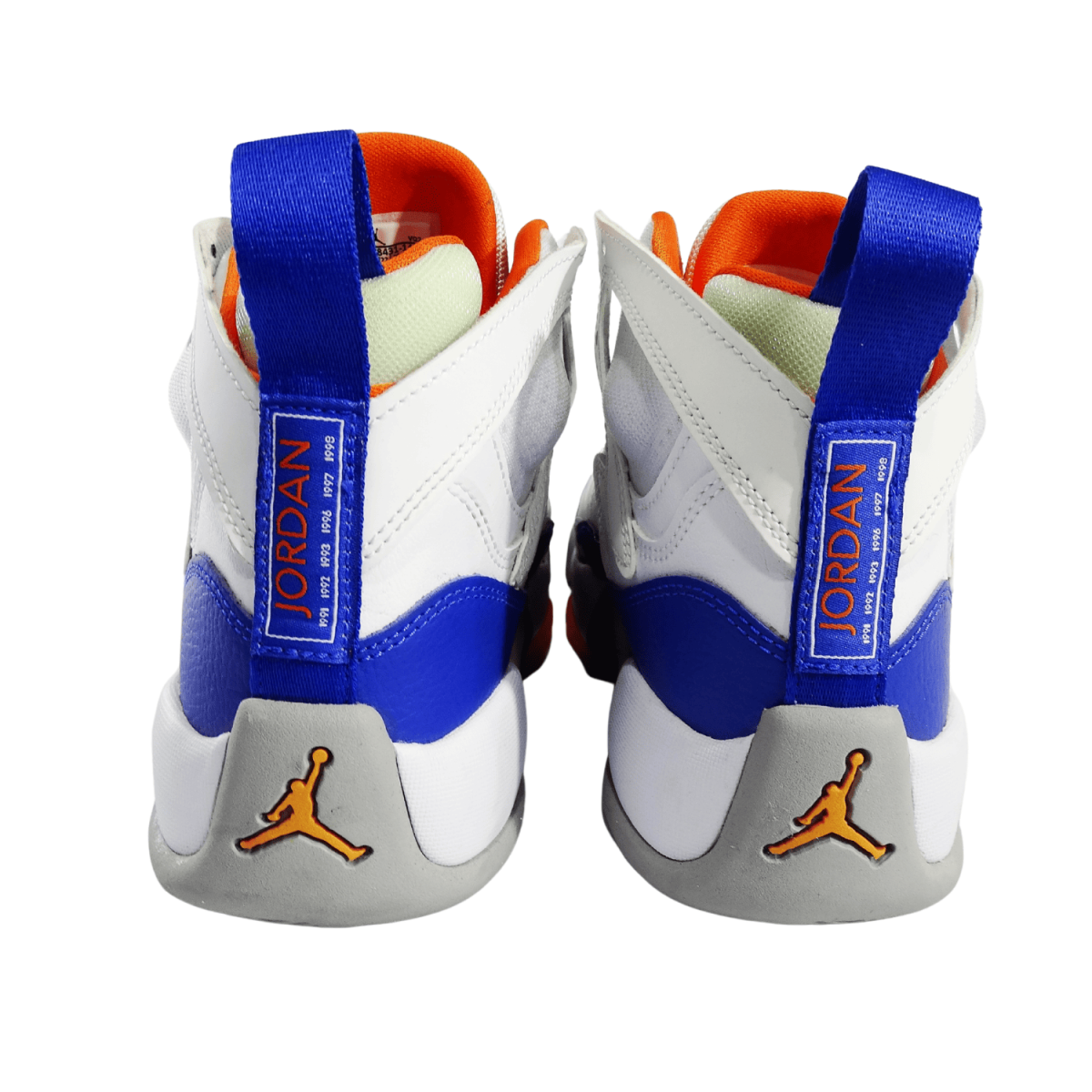 Zapatilla Blanca con Azul y Naranja - Imagen 4
