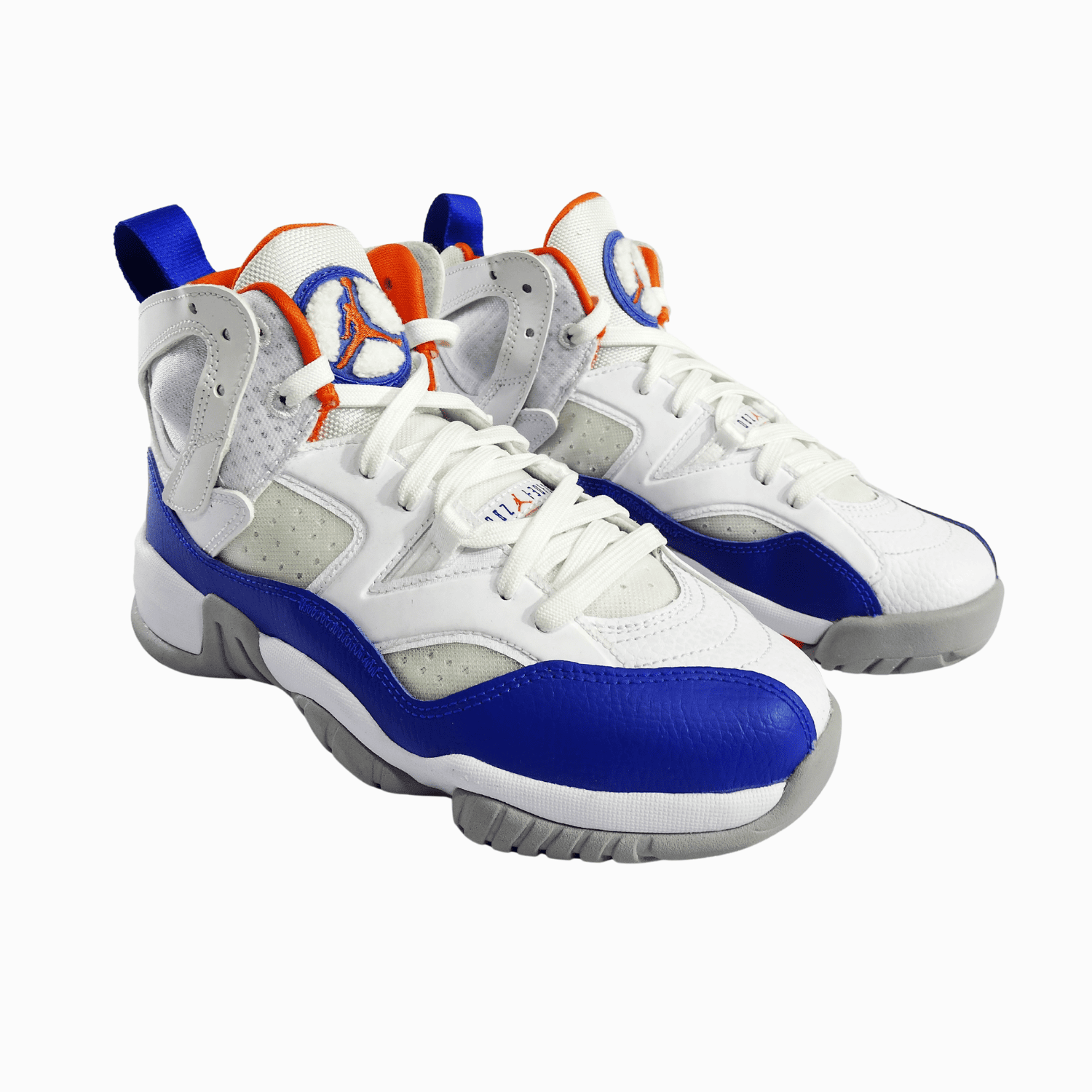 Jordan Two Trey (GS) Talla 38 Zapatilla Blanca con Azul y Naranja - Imagen 1