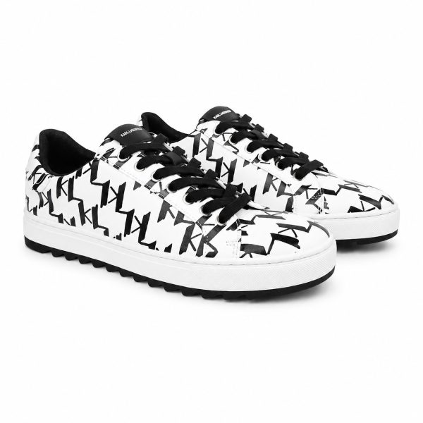 Zapatilla Blanca - Negra Multilogo