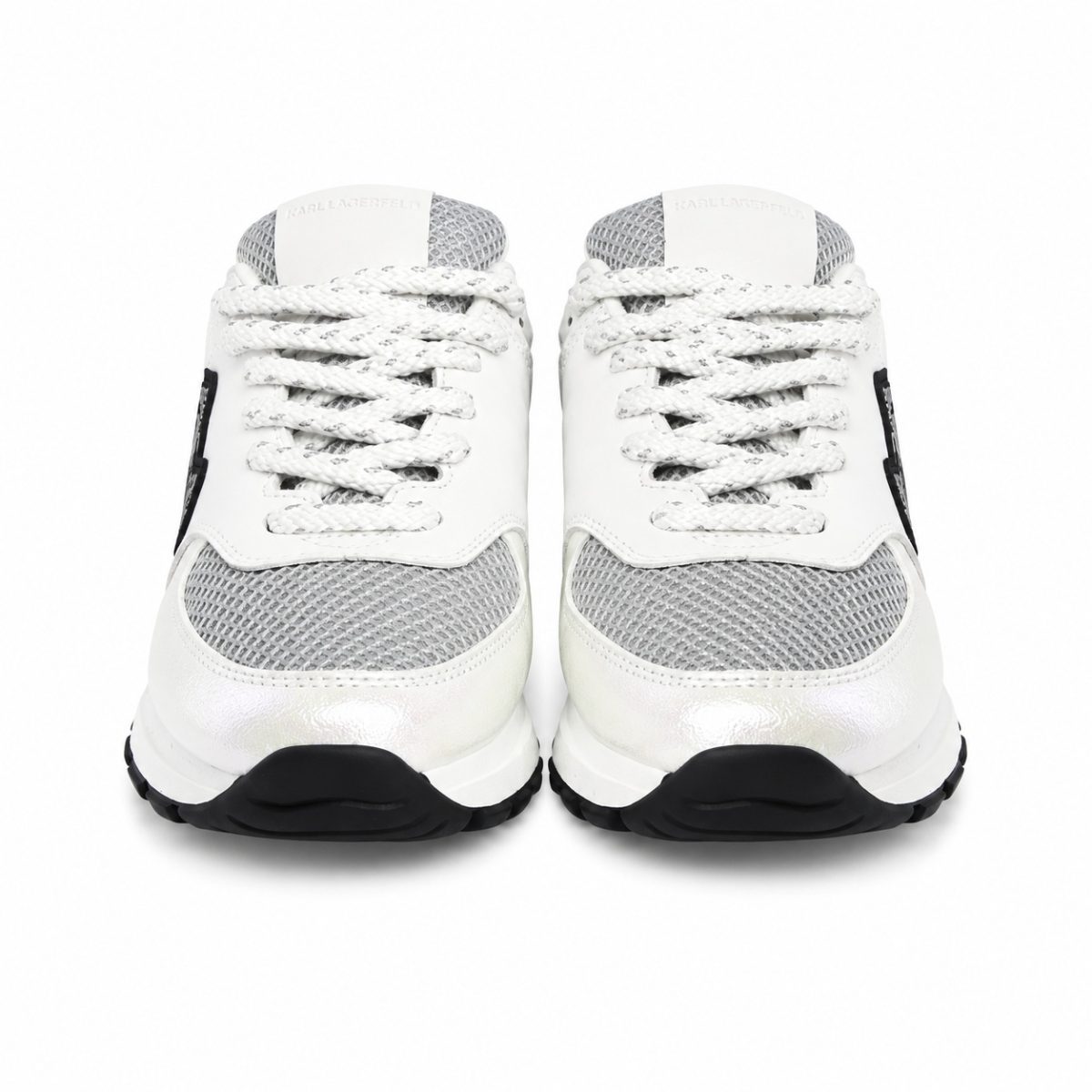Zapatilla Blanca - Holográfica Con Logo De Brillo - Imagen 2