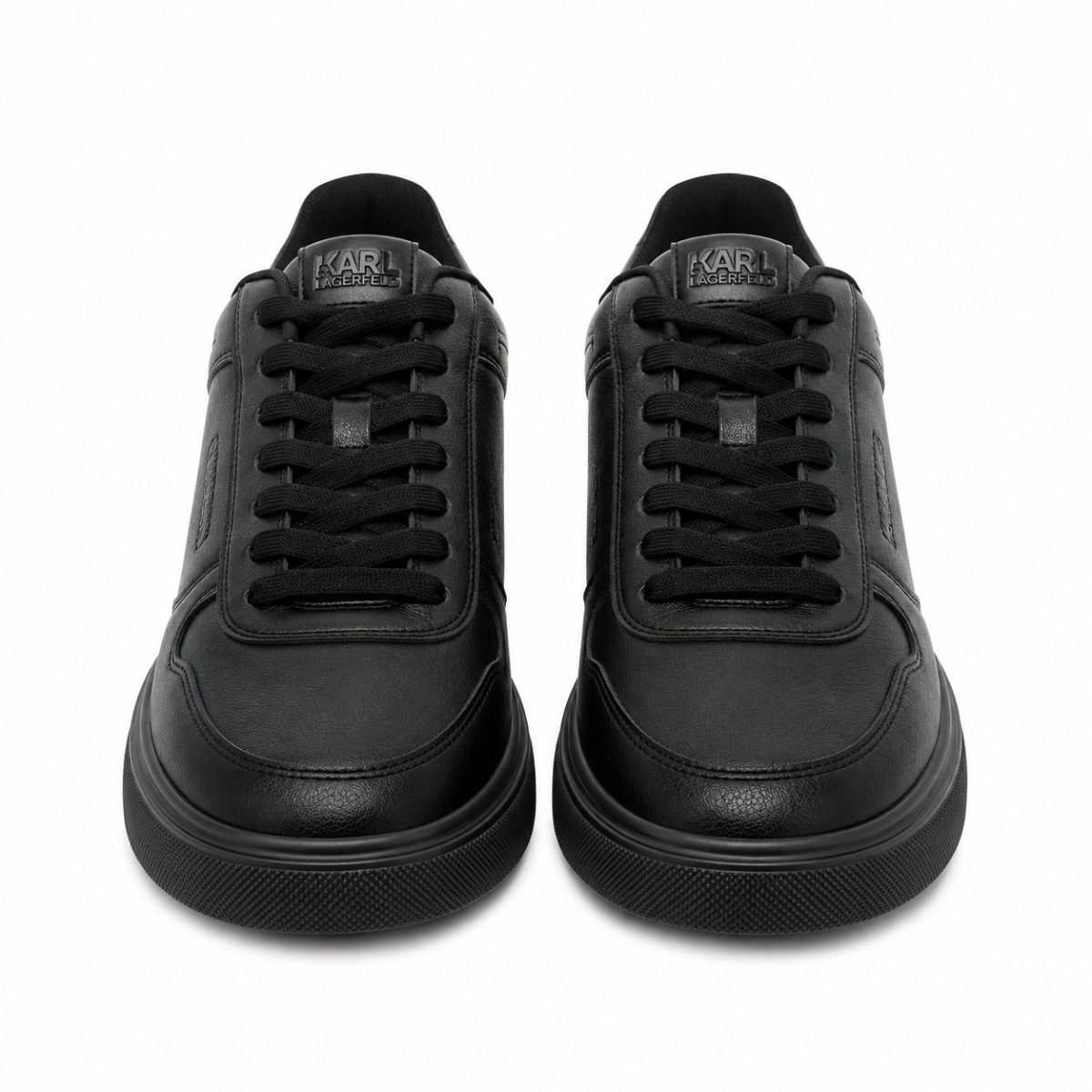 Zapatilla Ocasional Negra Con Logo Lateral - Imagen 2