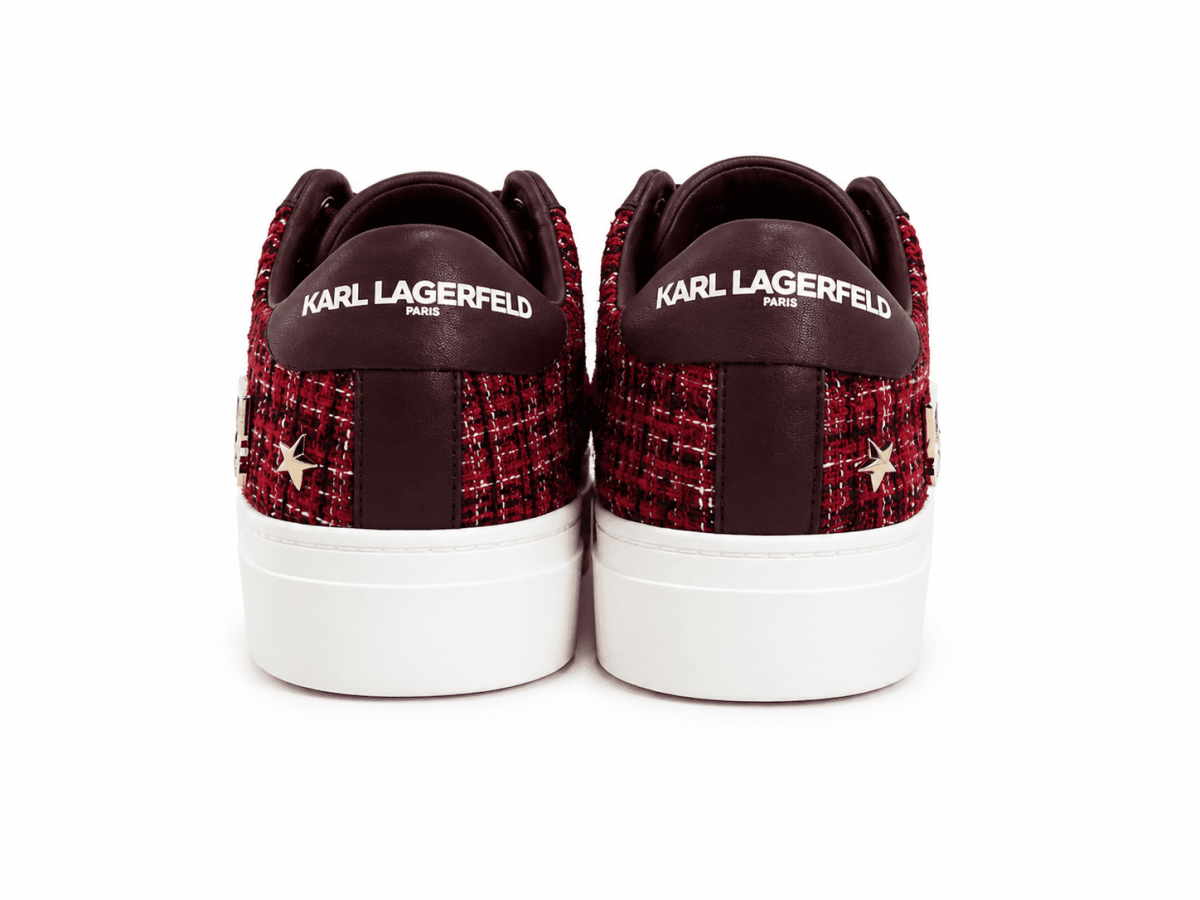 Zapatilla Tejido Texturizado Burdeo - Imagen 4