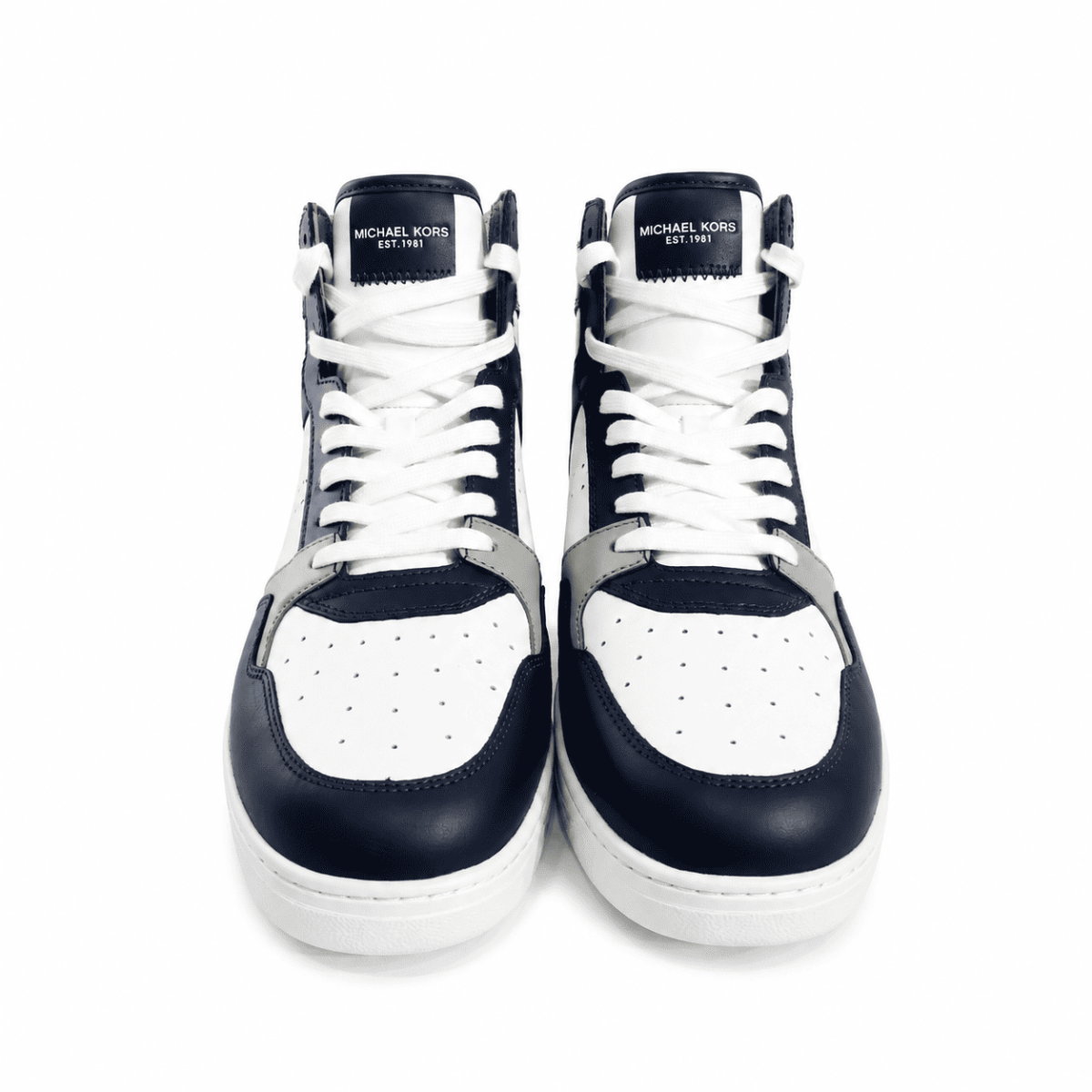 Zapatilla Gris - Blanco - Azul Marino - Imagen 2