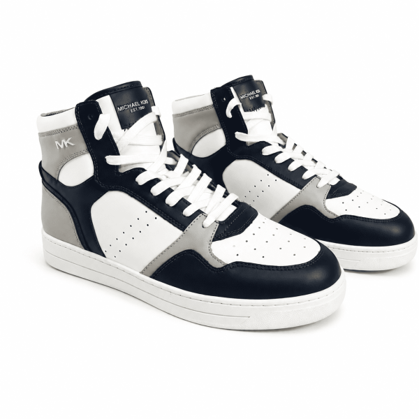 Zapatilla Gris - Blanco - Azul Marino