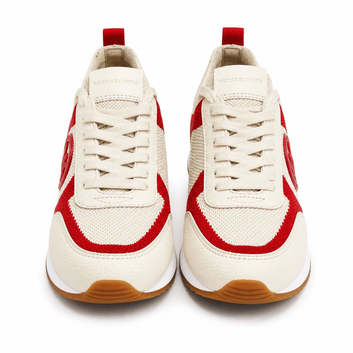 Zapatilla Ajustable Al Tobillo Crema - Rojo - Imagen 2