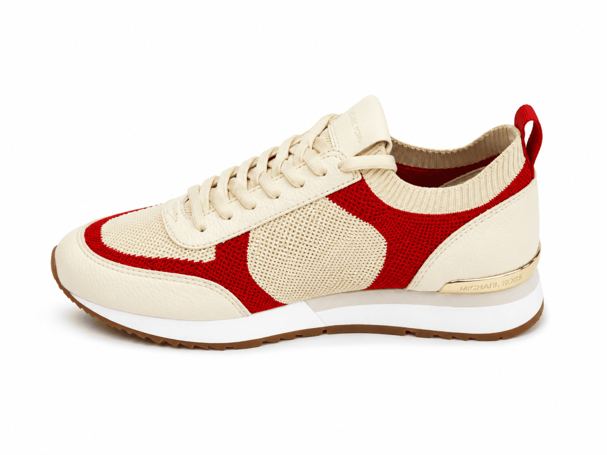 Zapatilla Ajustable Al Tobillo Crema - Rojo - Imagen 5