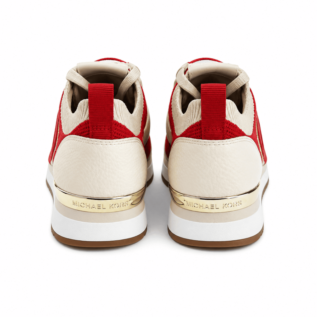Zapatilla Ajustable Al Tobillo Crema - Rojo - Imagen 4