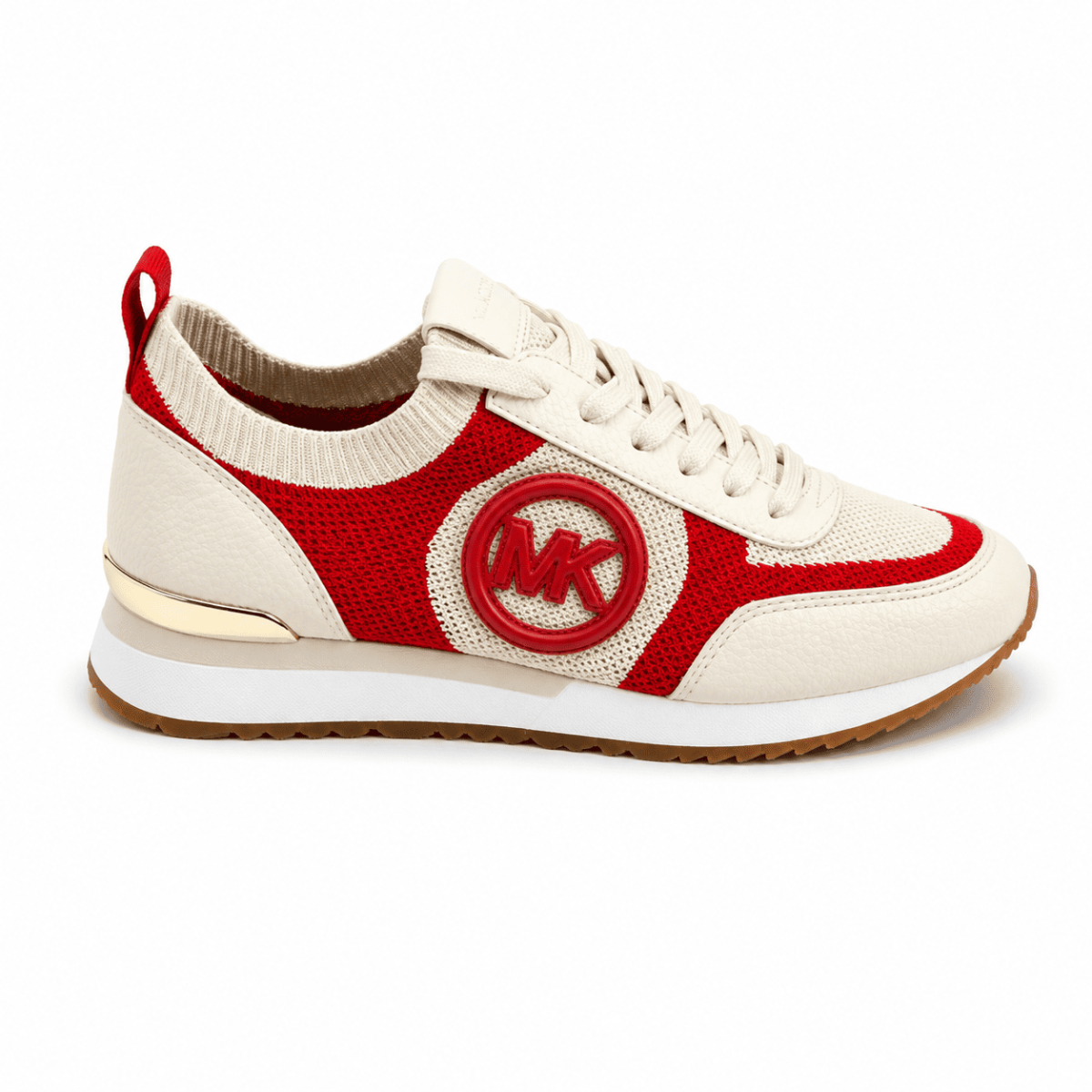 Zapatilla Ajustable Al Tobillo Crema - Rojo - Imagen 3