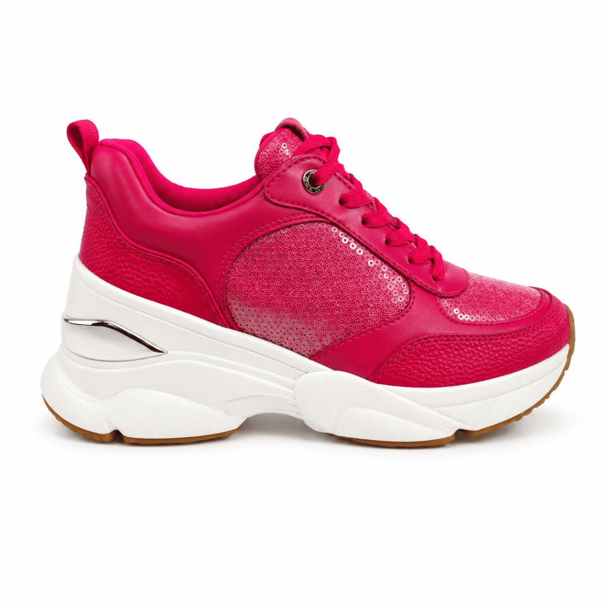 Zapatilla Fucsia Altura Interna Con Plataforma - Imagen 3