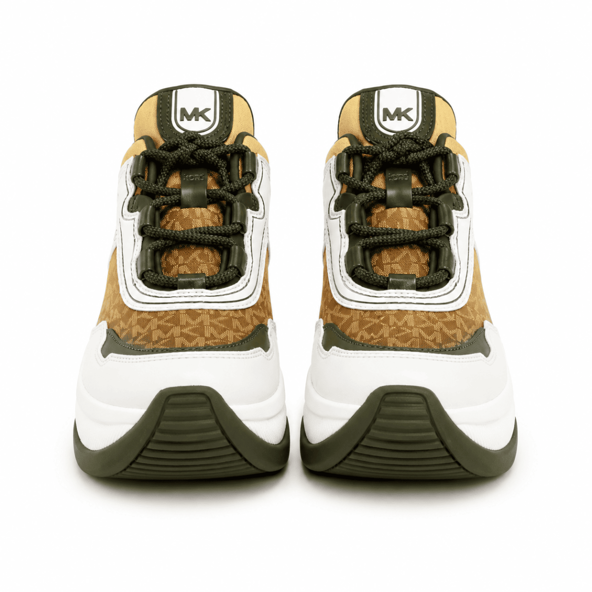 Zapatilla Amarrillo - Blanco Con Plataforma - Imagen 2
